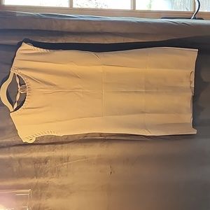 MAAC London Ultrasuede feel low V back shift dress.  Size S New